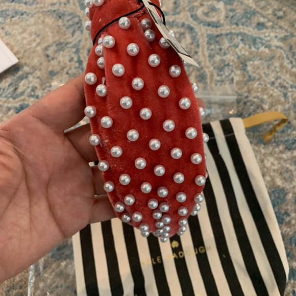 LELE SADOUGHI Raspberry Pearl Knotted Headband - Picture 4 of 5